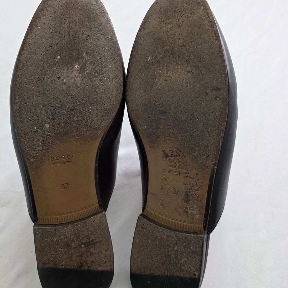 Gucci Princetown Black Slide Mule with Brown Insole - Picture 4 of 8